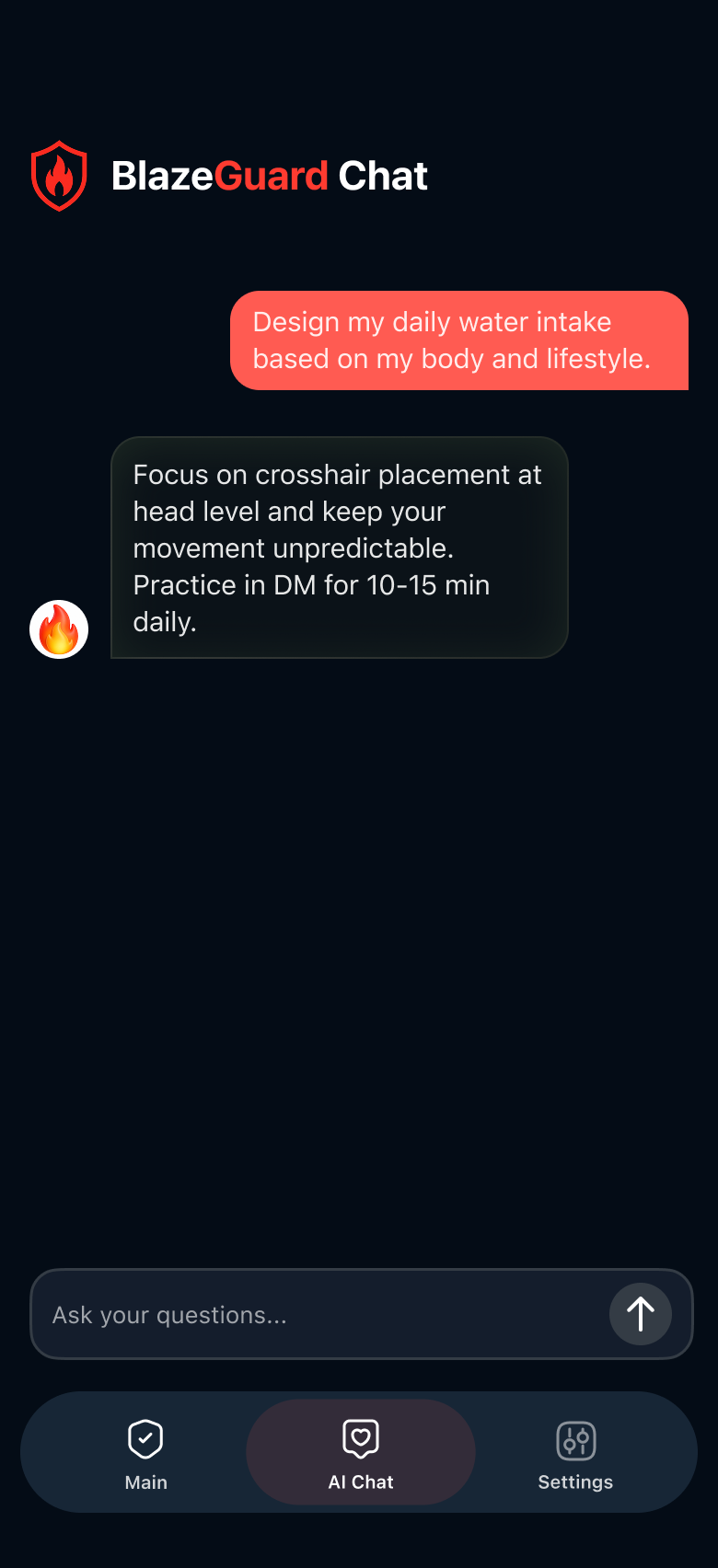 BlazeGuard AI — safety chat